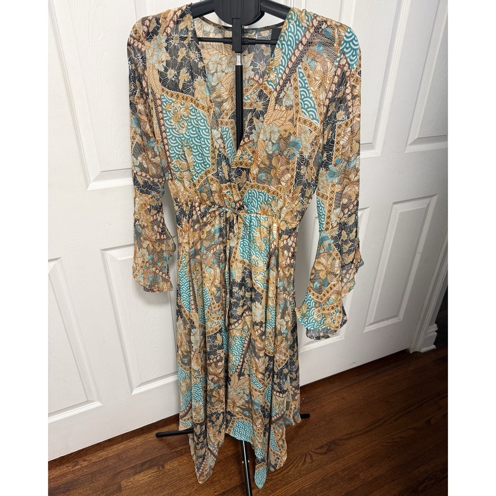 Haani Floral Tropical Print Dress Size Large